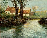 House By The Water's Edge by Fritz Thaulow